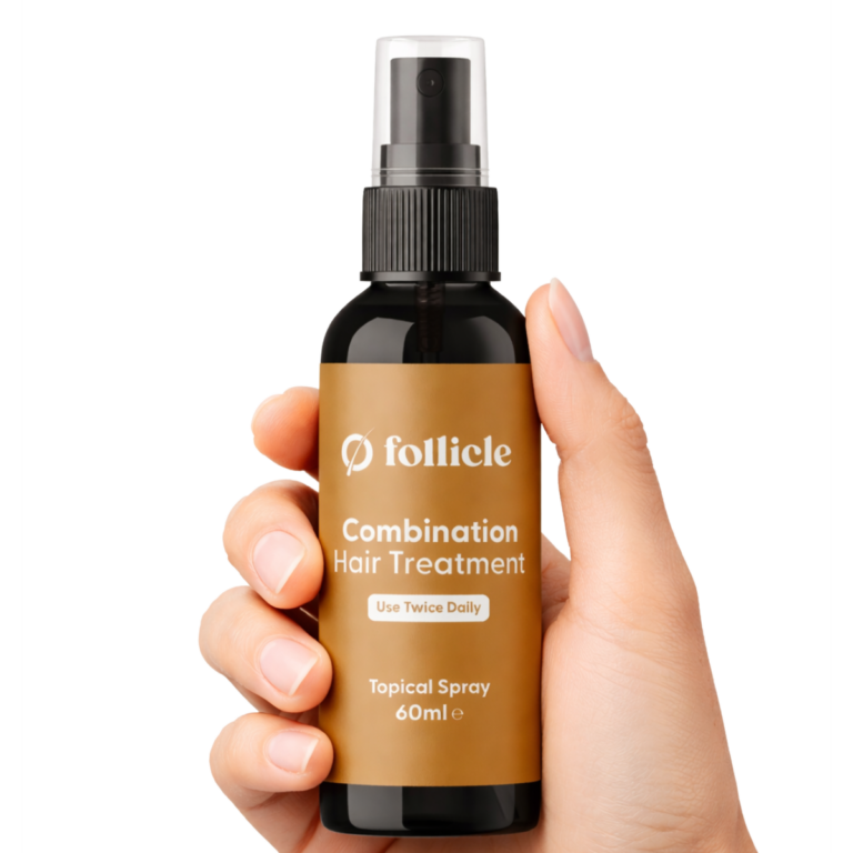 Follicle combination hair treatment spray
